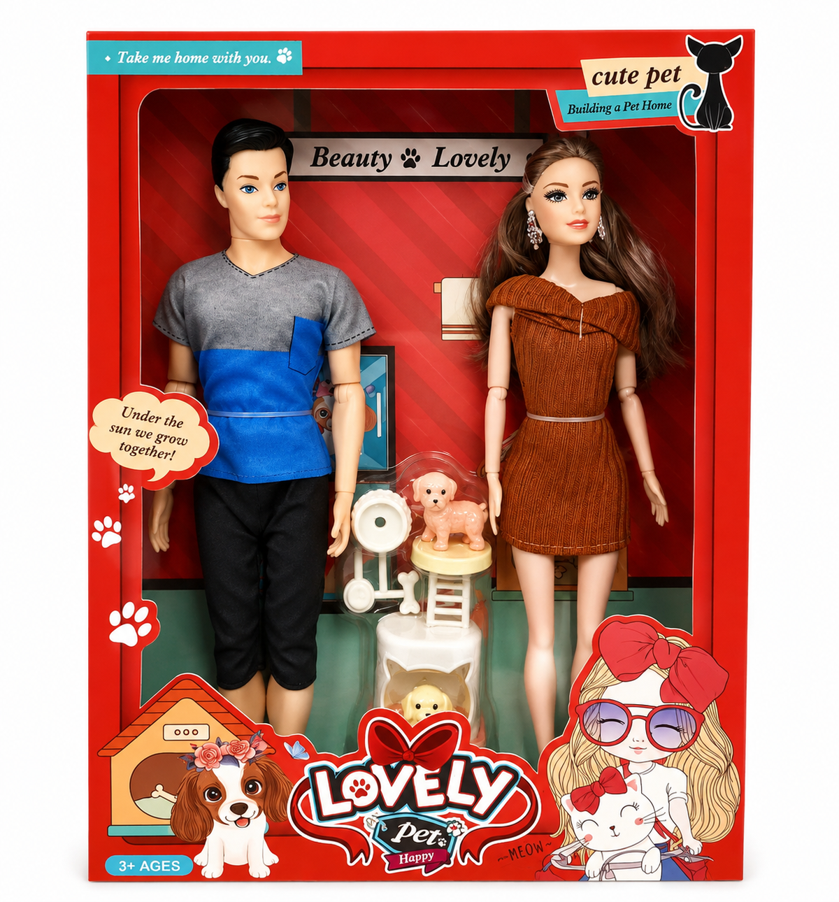 Lovely Pet Fashion Doll Set